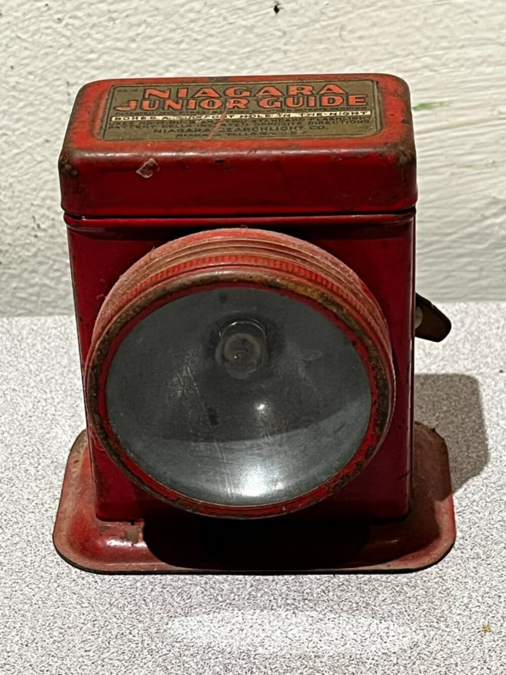 Vintage Flashlight Niagara Junior Guide Niagara Falls NY W Sticker Lamp Lantern